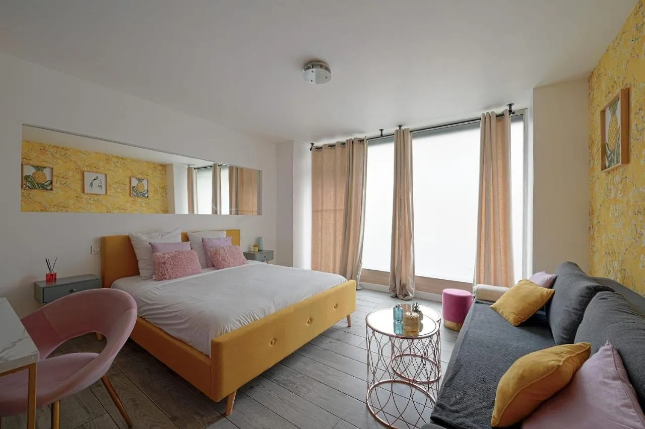 La Vie En Rose Modern Fresh Studio - Francois Mitterand Library Apartment Paris